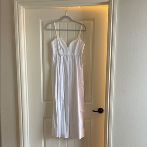 Zara white sweetheart maxi Dress